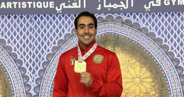 على زهران يحقق الميدالية الذهبية لجهاز الحلق بالبطولة الأفريقية للجمباز الفنى 