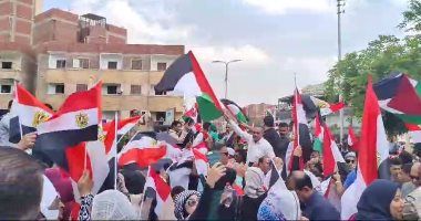 أهالى الإسماعيلية ينظمون وقفة تضامنية مع غزة.. فيديو وصور