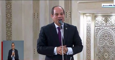الرئيس السيسى من مسجد السيدة زينب: ربنا أكرم مصر بأن تكون الأمان لآل بيت النبى