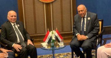 وزير الخارجية يعقد لقاء ثنائياً مع نظيره العراقى