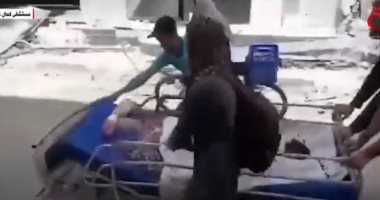 القاهرة الإخبارية تعرض لقطات من إخلاء مستشفى كمال عدوان بقطاع غزة.. فيديو