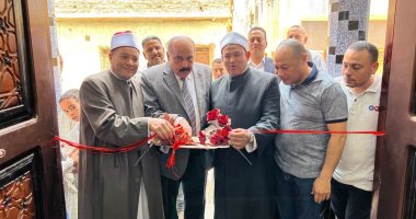 افتتاح مسجد الخولى بقرية بنى حسين فى أسيوط بعد إحلاله وتجديده بجهود ذاتية