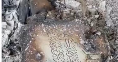 فيديو يبرز حرق جيش الاحتلال الإسرائيلى لمسجد فى رفح الفلسطينية جنوبى غزة