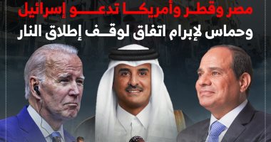 تفاصيل دعوة مصر وقطر وأمريكا لإسرائيل وحماس بقبول وقف إطلاق النار.. إنفوجراف