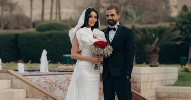 أمير طعيمة ينشر صورًا من حفل زفافه على الممثلة التونسية يسرا الجديدي