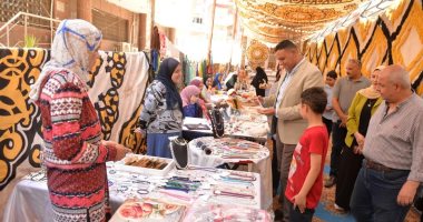 محافظ الدقهلية يفتتح معرض أيادى مصر لتسويق المنتجات اليدوية والتراثية