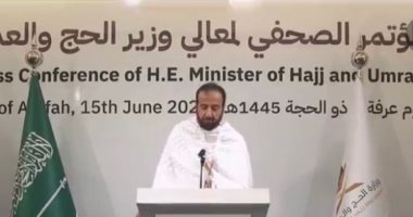وزير الحج والعمرة: عدد الحجاج للعام الحالى مليون و833 ألفا و164 حاجا