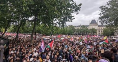 مظاهرات حاشدة فى باريس وعدة مدن فرنسية ضد اليمين المتطرف