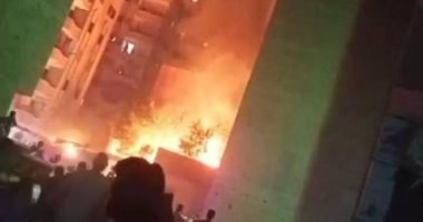 أمن الجيزة يعاين مخزن كرتون اشتعل به حريق في فيصل