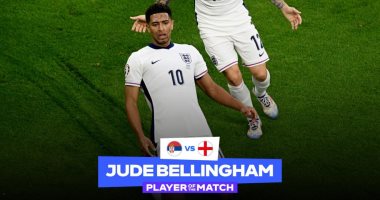 جود بيلينجهام أفضل لاعب بمباراة صربيا ضد إنجلترا فى يورو 2024