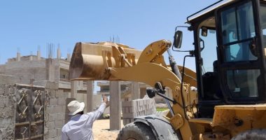 مجلس مدينة العريش يواصل حملات إزالة أعمال البناء المخالف   