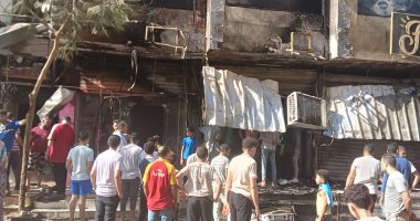 السيطرة على حريق اندلع داخل مطعم وكافيه بمدينة الفشن جنوب بنى سويف
