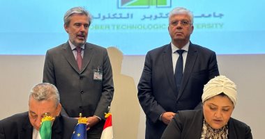 وزير التعليم العالي وسفير إيطاليا يشهدان توقيع مذكرتي تفاهم حول التقنية الإيطالية