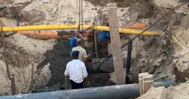مياه الدقهلية: إصلاح خط انحدار الصرف الصحى وعودة تشغيل محطة دقادوس ميت غمر