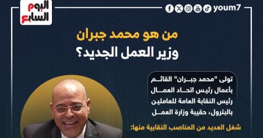 من هو محمد جبران وزير العمل الجديد؟ إنفوجراف 