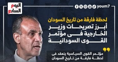 أبرز تصريحات وزير الخارجية فى مؤتمر القوى السودانية.. إنفو جراف