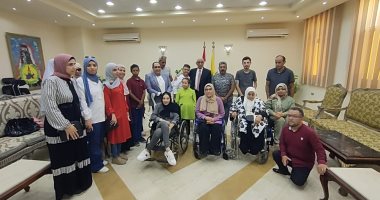 محافظ شمال سيناء يستقبل أعضاء نادى قادرون باختلاف وفرسان الإرادة لمتحدى الإعاقة