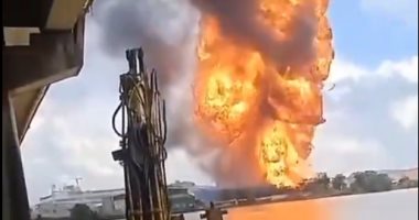 اندلاع حريق ضخم بمصنع للألياف الكيميائية فى الصين.. فيديو