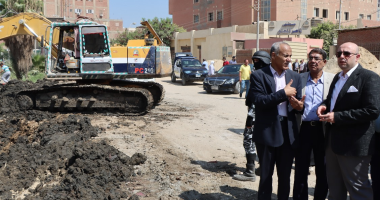 محافظ بنى سويف يتفقد أعمال تغطية ترعة بوش لتوسعة عدد من شوارع مدينة ناصر