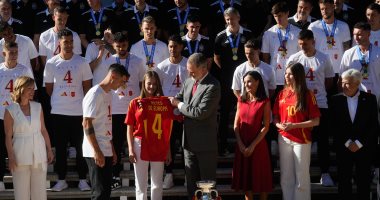 الملك فيليب السادس يستقبل بعثة منتخب إسبانيا بعد التتويج بلقب يورو 2024
