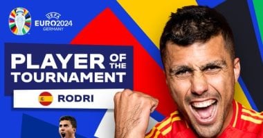 رودرى يتوج بجائزة أفضل لاعب فى يورو 2024 بعد تتويج منتخب إسبانيا