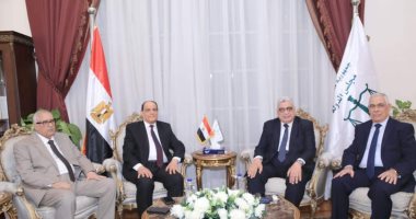 النائب العام ورئيسا "القضاء الأعلى واستئناف القاهرة" يزورون رئيس مجلس الدولة