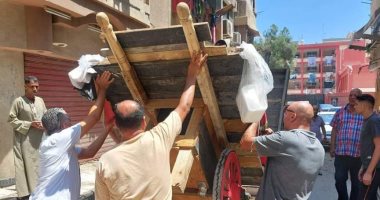 حملات مكبرة لإزالة الإشغالات فى مدينة بور فؤاد بمحافظة بورسعيد
