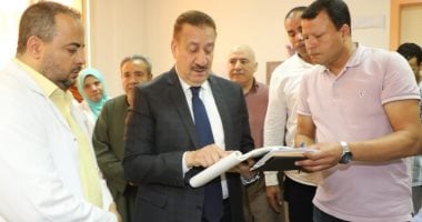 محافظ المنوفية يتفقد مستشفى رمد شبين الكوم لمتابعة انتظام سير العمل