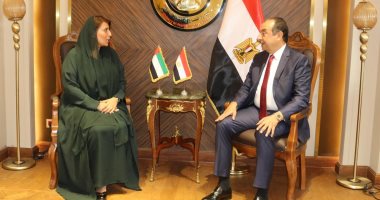 ‫‬وزير قطاع الأعمال يستقبل سفيرة الإمارات بالقاهرة لتعزيز التعاون المشترك