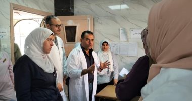 لجنة مكافحة العدوى بوزارة الصحة تتفقد مستشفى رأس البر المركزى