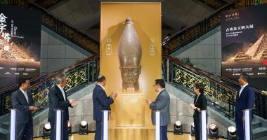 افتتاح معرض "قمة الهرم: حضارة مصر القديمة" بمتحف شنغهاى القومى بالصين