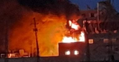 نشوب حريق بمحطة محولات قرية المحروسة فى قنا