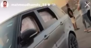 محمود الونش يتعرض لحادث سير.. فيديو