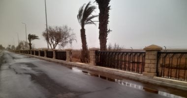 وقف الملاحة فى بحيرة ناصر وإغلاق طريق أسوان - أبو سمبل لسوء الطقس.. صور