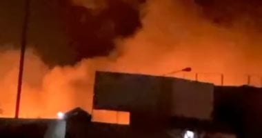 20 سيارة إطفاء تكافح حريق مصنع كيماويات ودهانات فى مدينة 6 أكتوبر