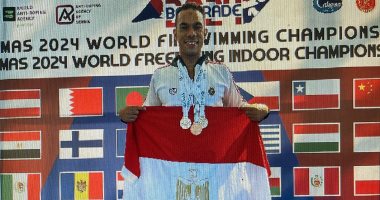 لاعب القوات المسلحة محمد طارق يحصد 3 ميداليات فى بطولة العالم للسباحة بصربيا