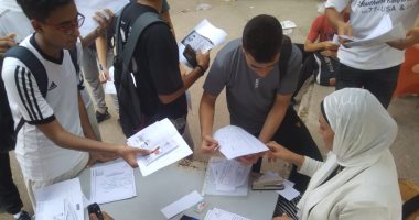بدء اختبارات القدرات لطلاب الثانوية المتقدمين لتربية رياضية بنين جامعة حلوان