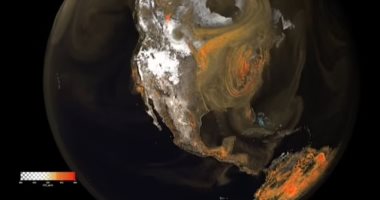 ناسا تلتقط صورا لثانى أكسيد الكربون وهو يتحرك فى السماء