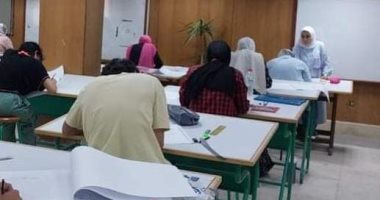 492 طالب وطالبة استقبلتهم كلية الفنون التطبيقية بجامعة حلوان لأداء اختبارات القدرات