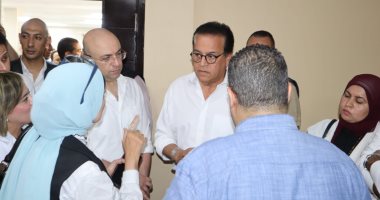 وزير الصحة يتفقد مستشفى الصدر ببنى سويف ومخزن الأدوية.. فيديو