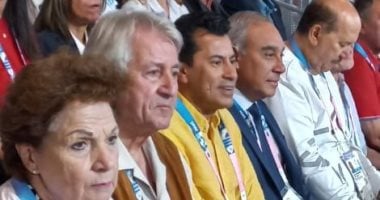 وزير الرياضة ورئيس الاتحاد وسفير مصر يدعمون منتخب اليد أمام الدنمارك بالأولمبياد
