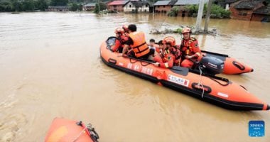فيضانات عارمة تضرب مقاطعة هونان الصينية