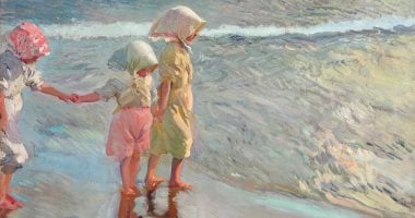 لوحات عالمية.. الأخوات الثلاث على الشاطئ  لـ خواكين سورولا 
