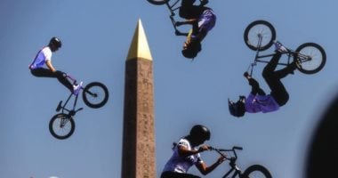 مسلة الأقصر المصرية بساحة الكونكورد تزين صور منافسات الدراجات فى باريس 2024
