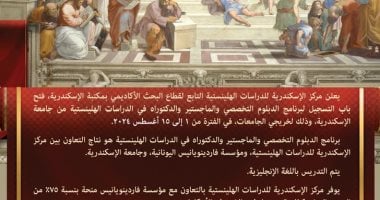 مكتبة الإسكندرية تعلن فتح باب التسجيل لمنحة الدبلوم والماجستير والدكتوراه