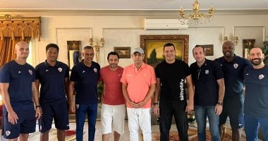 الجهاز الفنى للزمالك يزور أحمد سليمان بعد جراحة القلب