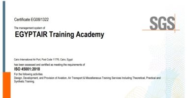 أكاديمية مصر للطيران للتدريب تحصل على شهادة ISO لنظام إدارة المؤسسات التعليمية  