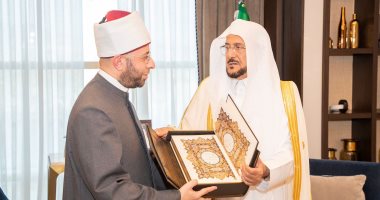 وزير الشئون الإسلامية والدعوة والإرشاد السعودي يستقبل وزير الأوقاف