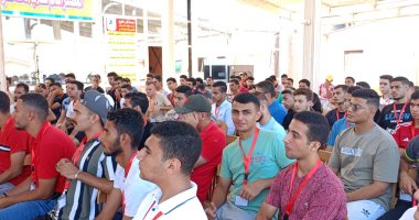 إقبال طلاب جامعة كفر الشيخ على معسكر مصيف بلطيم لممارسة الأنشطة المختلفة