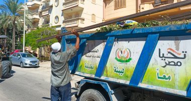 إزالة مخالفات بناء ومصادرة معدات المقاولين بدمياط الجديدة